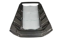 Copertura Motore Posteriore in Fibra di Carbonio Stile M con Vetro Trasparente per Lamborghini Huracan LP580-2 LP610-4