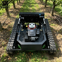 Tondeuse autoportée autonome sans fil 4 temps 22 CV monocylindre à essence, autopropulsée 4x4 pour la coupe des mauvaises herbes