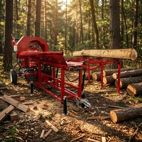 Machinerie forestière, processeur de bois de chauffage, machine à couper les arbres / équipement de broyage de bois à tambour, machine à broyer le bois