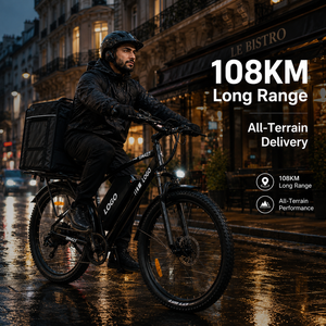 Bicicleta Eléctrica de Montaña Impermeable E-MTB de 27.5 Pulgadas, Batería de Gran Capacidad con 108 km de Autonomía para Repartidores Profesionales - Product Image 1