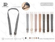 Correa de tela tejida con hebilla dorada ajustable para bolsos - Product Image 3