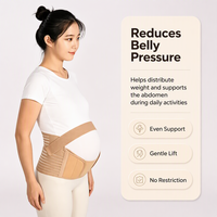 Ceinture de soutien de maternité ergonomique réglable en Spandex respirant pour femmes enceintes - Soulage les douleurs dorsales et pelviennes - Écologique