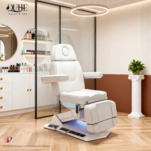 Table et lit de massage inclinables de luxe à 4 moteurs, lit de tatouage, lit facial, lit de cils incurvé, chaise pour <span class=keywords><strong>esthétique</strong></span> avec LED - Product Image 5
