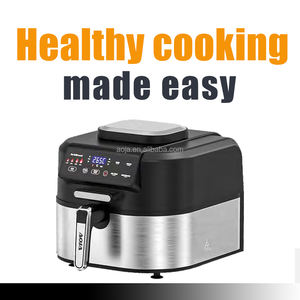 Friteuse à air électrique sans huile AOJA grande capacité 5 en 1 en acier inoxydable avec grill, écran tactile, 5,5 L, 1500 W, appareils de cuisine - Product Image 6