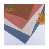 220gsm français tissé lin tissu enzyme pierre lavé respirant rayé voiture sac literie maison Textile coussin jupes naturel
