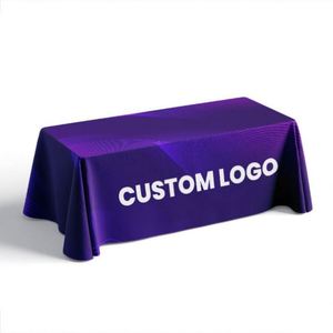 Personalized Advertising Tablecloth Fitted Design Polyester <b>6Ft</b> 8Ft Custom Logo Printed <b>Table</b> Cover for Trade Show Event - Product Image 4