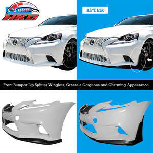 เหมาะสำหรับ Lexus IS 14-16 F Sport ชุดแต่งกันชนหน้า สปลิตเตอร์มุมปีกสไตล์ JDM คุณภาพสูง อุปกรณ์ตกแต่งภายนอก - Product Image 3