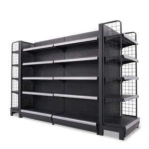 2022 Hot Sale Customized Metal Shelf Department Store Display Racks Market Shelves Shop Racking For Groceries And Snacks