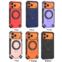 Coque de téléphone magnétique avec anneau rotatif à 360° pour iPhone 18 Pro Max, compatible également avec iPhone 17 Pro Max, 16 et 15, antichute et sensation premium