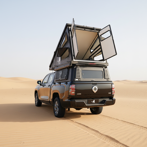 P Show FRP Wedge Hard Shell Rooftop Camper pour SUV Voiture Privée Installation Coque Rigide Quatre Saisons Imperméable Coupe-Vent Rapide Automatique - Product Image 4