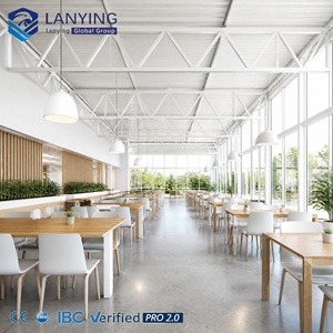 Edificio de Restaurante Prefabricado de Acero con Certificación CWB e ISO, Diseño Comercial Metálico con Terraza Exterior - Product Image 2
