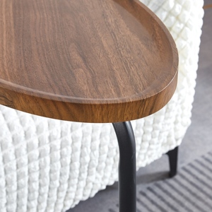 Hot Sale C-Shaped Side Tea <strong>Table</strong> Oval Mini Mobile <strong>Small</strong> <strong>Table</strong> Bedroom Living Room Apartment - Product Image 3
