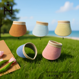 Clip per capelli per bambini, visiera in paglia, protezione solare per bambini 31585 - Product Image 3