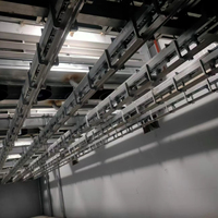 Système de convoyeur aérien industriel en acier inoxydable de haute qualité pour viande, équipement pour abattoir de moutons, rails doubles