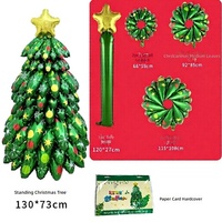 Ballon Arbre de Noël Gonflable Géant - Arbre Colonne 3D de 8 à 12 pieds pour Affichages de Noël en Centres Commerciaux, Magasins et Extérieurs (Certifié CE, B...