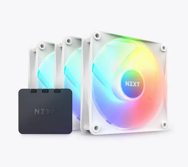 Mới trường hợp fan hâm mộ NZ XT F120 RGB Core ba gói màu đen và trắng máy tính làm mát mát