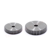 1pc 1M 8T-20T Mod Cylindrical Flat Pinion Spur Gear with 45# Steel 1 Mod Retaining Rings with 8-19 Teeth