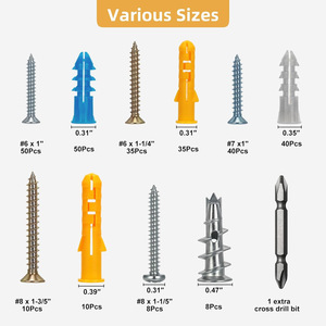 Baiguluo Drywall Anchors Hammer Drive Metric Grade A Level 4.8 Q235 Carbon Steel Color Zinc Coated - Product Image 3