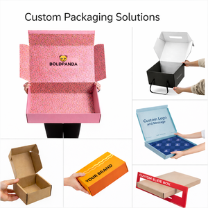 Meilleures ventes : Boîte d'emballage cosmétique personnalisée, écologique, robuste, recyclable, en carton ondulé Kraft, pour abonnement et envoi postal, pour produits de beauté - Product Image 4