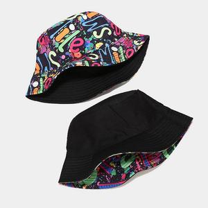 Casquette de pêcheur pliable réversible imprimée en coton, design OEM, pour femmes et hommes, été, plage - Product Image 2