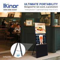 Écran publicitaire pour kiosque intérieur de 32/43 pouces, affiche portable tactile, moniteur Android, affichage numérique pour menu de restaurant