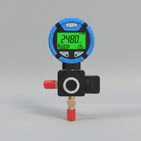 Manomètre numérique PG-10B pour climatisation et chauffage, haute précision (0,5 % FS), ensemble de manomètres multi-réfrigérants, outils HVAC