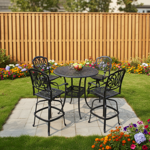 Tabouret <span class=keywords><strong>de</strong></span> <span class=keywords><strong>bar</strong></span> ergonomique SH en fonte d'aluminium avec repose-pieds et siège profilé à prix avantageux - Product Image 3