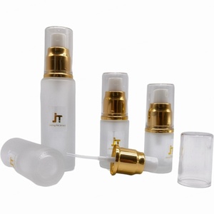 ขวดแก้วใสทรงกลมขนาด 200 มล. สำหรับบรรจุภัณฑ์ผลิตภัณฑ์ดูแลผิวหน้า ขวดโทนเนอร์แบบขุ่นพร้อมจุกปิดด้านใน - Product Image 2