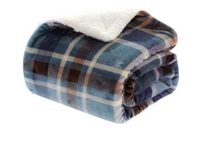 Manta Sherpa para sofá | Ultra-felpa decorativa suave colorida | Manta de felpa para silla de viaje - Product Image 1