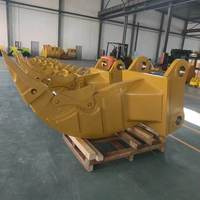 Haoen Ripper d'excavatrice motorisé 20 tonnes, Matériau Q345B+NM400, pour la démolition et le brisage de matériaux de construction et de déchets, Dents de roche simples 1