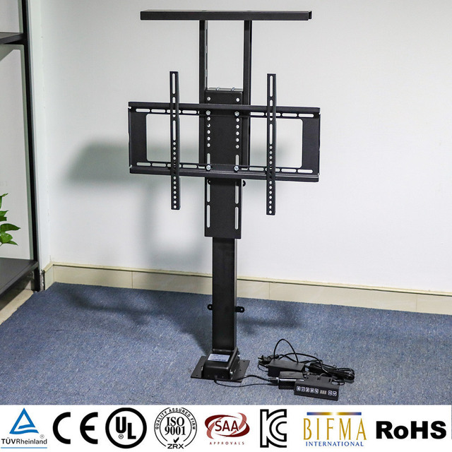 Smart Wireless Remote Motorized TV Lift Mechanism Smooth Electric TV Stand Mount with Height Memory for Modern Living Room