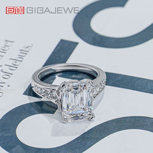 แหวนหมั้นเพชรทรงเหลี่ยมมรกต 3 กะรัต ผลิตในห้องปฏิบัติการ GIGAJEWE |   สี DEF |   แหวน<span class=keywords><strong>ทอง</strong></span>คำแท้รับรองโดย IGI - Product Image 5
