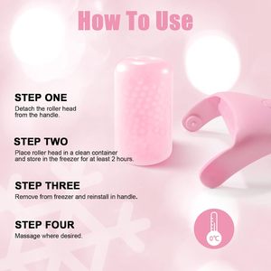 Factory Custom Ice <strong>Roller</strong> for Face Skin Cooling Facial Neck Lifting Massager Reduce Puffiness Stainless Steel <strong>Eye</strong> <strong>Roller</strong> - Product Image 6