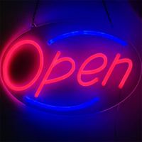 Lettre lumineuse d'intérieur décorative gratuite, publicité personnalisée, lumière flexible ouverte, enseigne néon flexible pour magasin ou magasin