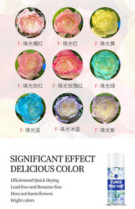 طلاء زهرة رئيسية صديق للبيئة بخاخ قائم على الماء مع زهور حقيقية طازجة مادة أكريليك ملونة جميلة - Product Image 6