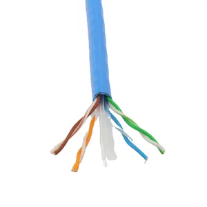 高质量23awg 305m 1000ft OFC CCA HDPE绝缘材料Cat6 FTP网络电缆