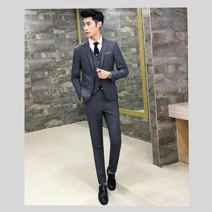 Ensemble 3 pièces de mode grande <span class=keywords><strong>taille</strong></span> <span class=keywords><strong>S</strong></span>-6XL pour <span class=keywords><strong>homme</strong></span> – <span class=keywords><strong>Costume</strong></span> de mariage ou de bureau ajusté avec blazer, gilet et pantalon – Tenues de cérémonie et de bureau formelles pour <span class=keywords><strong>homme</strong></span> - Product Image 4