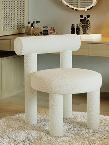 <span class=keywords><strong>Chaise</strong></span> de <span class=keywords><strong>coiffeuse</strong></span> nordique moderne, tabouret de chambre à coucher en tissu technologique simple avec dossier, <span class=keywords><strong>chaise</strong></span> de maquillage, <span class=keywords><strong>chaise</strong></span> de lecture de luxe léger - Product Image 6
