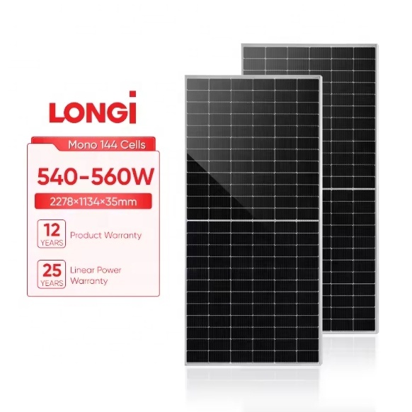 LONGi JINKO Solar Modules US Stock 540W/545W/550W N-Type PERC Solar Panels for House Efficient Solar Power System