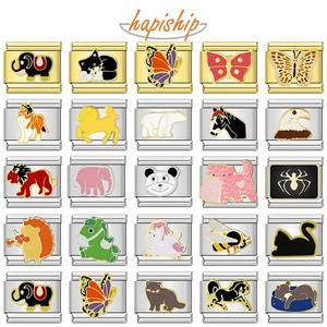 Hapiship Ingrosso Charms Italiani Animali Cane <span class=keywords><strong>Elefante</strong></span> <span class=keywords><strong>Farfalla</strong></span> Gatto per Braccialetti Italiani Fai da Te Gioielli DJ384 - Product Image 1
