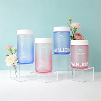 Conteneur translucide de 150 ml et 180 ml de qualité alimentaire avec logo personnalisé pour pilules, capsules, compléments alimentaires et produits de santé, avec bouchon sécurité enfant