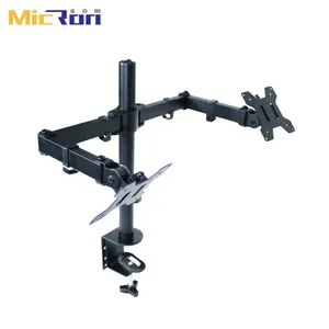 Dual Arm LCD Monitor Stand 14-32 Inch TV Screens Bracket Display Stand