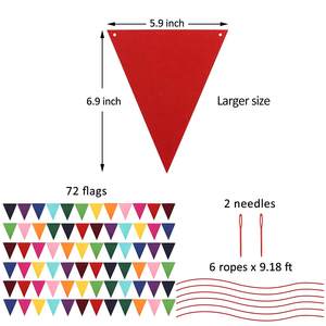 راية ملونة من اللباد, راية ملونة من اللباد بعلم متعدد الألوان - Product Image 6