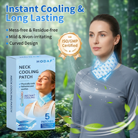 Patchs rafraîchissants instantanés pour le cou, infusés au menthol, autocollants hydrogel jetables, extra grands, soulagement thermique pour le camping, la randonnée et les sports