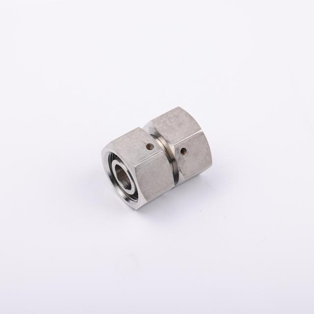 SS Metric Ferrule Union Connector 3C/3D Zinc Plated-High Pressure Hydraulic Pipe Fitting Tube Joint Adapter
