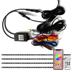 <span class=keywords><strong>Car</strong></span> Underglow Light RGB <span class=keywords><strong>Dream</strong></span> Color Chasing Strip Light Kit 4 PCS luce esterna impermeabile per auto con segnale di svolta di frenata - Product Image 4