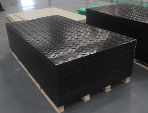 4x8 feet 12.7mm 1/2in <span class=keywords><strong>HDPE</strong></span> nhựa tạm thời mặt đất bảo vệ đường mat cho cây chăm sóc máy xúc - Product Image 2