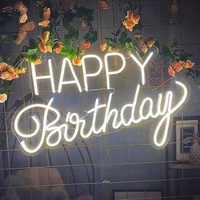 SKYSEEN Guirlande lumineuse néon personnalisable à intensité variable, Offre Spéciale, Enseignes néon LED en acrylique, Tubes LED colorés pour la décoration de mariages et d'anniversaires