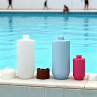 100ml 300ml Soft Touch Press Squeeze Bouteilles en plastique HDPE PET Bouteille de shampooing avec bouchon à vis à disque