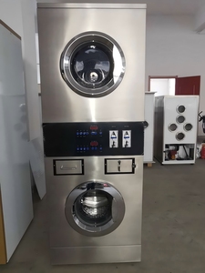 Coin Operated <strong>Stack</strong> <strong>Washer</strong> And <strong>Dryer</strong> Or Double <strong>Dryers</strong> Commercial Laundry Equipment For Laundromat - Product Image 3